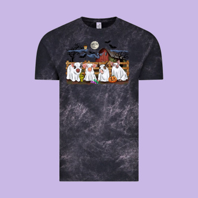Halloween Pigs Vintage Tee Designed By Cowgirlartshop