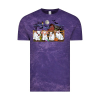 Cloud Purple halloween pigs Vintage Tee - CowGirlArtShop