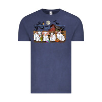 Vintage Denim halloween pigs Vintage Tee - CowGirlArtShop