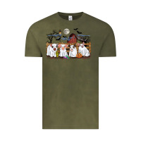 Vintage Olive halloween pigs Vintage Tee - CowGirlArtShop