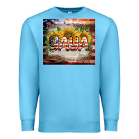 Ocean Blue patriotic yaya tumbler Premium Sweatshirt - BarkalooDesign