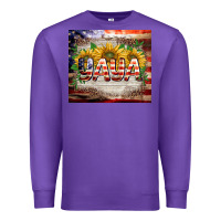Purple patriotic yaya tumbler Premium Sweatshirt - BarkalooDesign