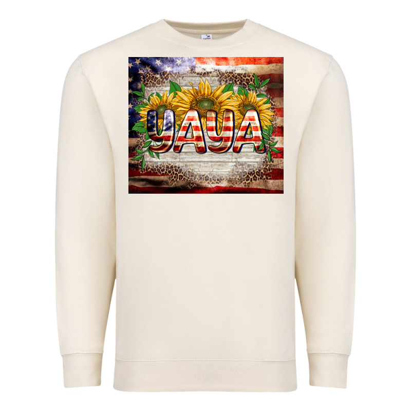 Patriotic Yaya Tumbler Premium Sweatshirt by BarkalooDesign | Teevron