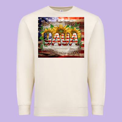 Patriotic Yaya Tumbler Premium Sweatshirt Designed By Barkaloodesign
