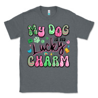 Charcoal Heather my dog is my lucky charm Classic Tee - Artiststas