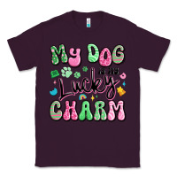Plum my dog is my lucky charm Classic Tee - Artiststas