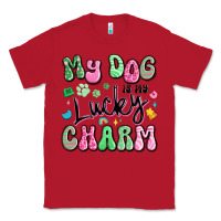 Red my dog is my lucky charm Classic Tee - Artiststas