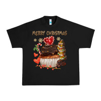 Black merry christmas cupcake chocolate Urban Heavy Tee - CowGirlArtShop