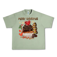Oil Green merry christmas cupcake chocolate Urban Heavy Tee - CowGirlArtShop