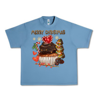 Pebble Blue merry christmas cupcake chocolate Urban Heavy Tee - CowGirlArtShop