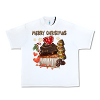 White merry christmas cupcake chocolate Urban Heavy Tee - CowGirlArtShop