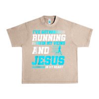 French Oak Christian Runner Half Marathon Running Race Jesus Gift Urban Heavy Tee - trangStudio
