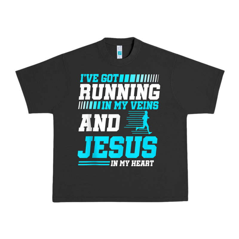 Christian Runner Half Marathon Running Race Jesus Gift Urban Heavy Tee by trangStudio | Teevron