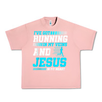 Salmon Christian Runner Half Marathon Running Race Jesus Gift Urban Heavy Tee - trangStudio
