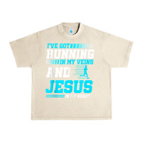 Sandshell Christian Runner Half Marathon Running Race Jesus Gift Urban Heavy Tee - trangStudio