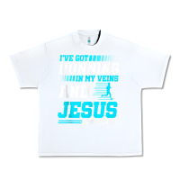 White Christian Runner Half Marathon Running Race Jesus Gift Urban Heavy Tee - trangStudio