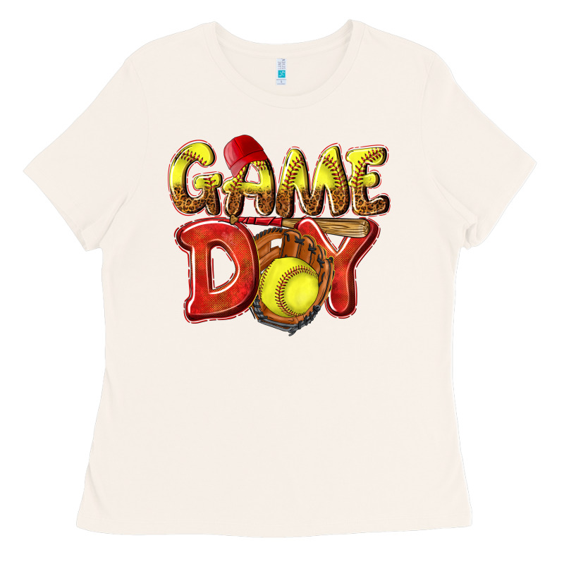 Game Day Softball Ladies Tee by NancyCooperArtShop | Teevron