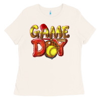 Bone Game Day Softball Ladies Tee - NancyCooperArtShop