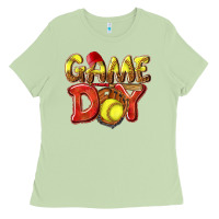 Matcha Game Day Softball Ladies Tee - NancyCooperArtShop