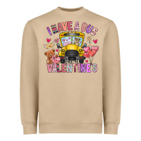 Mushroom i have a bus full of valentines Heavyweight Sweatshirt - CowhideDigitalArt