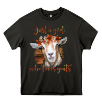 Asphalt Just a Girl Who Loves Goat Heavy Core Tee - Bettercallsaul