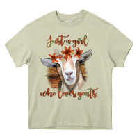Mossy Just a Girl Who Loves Goat Heavy Core Tee - Bettercallsaul
