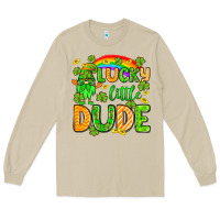Mushroom St. Patrick's Lucky little dude Long Sleeve Tee - OliviaCreatesArt