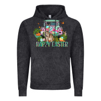 Vintage Black Happy Easter Day Vintage Hoodie - CowGirlArtShop