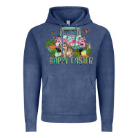 Vintage Denim Happy Easter Day Vintage Hoodie - CowGirlArtShop
