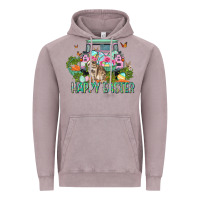 Vintage Zinc Happy Easter Day Vintage Hoodie - CowGirlArtShop
