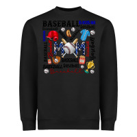 Black baseball mom Heavyweight Sweatshirt - CowhideDigitalArt