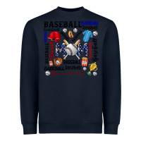 Navy baseball mom Heavyweight Sweatshirt - CowhideDigitalArt