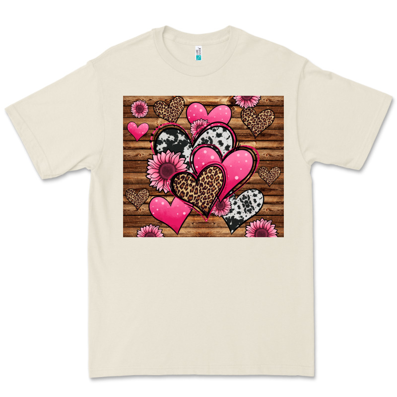 Valentines Day Western Hearts And Sunflowers Premium Tee by Jasminsmagicworld | Teevron