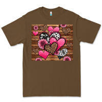 Cacao valentines day western hearts and sunflowers Premium Tee - Jasminsmagicworld