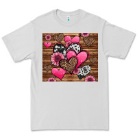 Dove Grey valentines day western hearts and sunflowers Premium Tee - Jasminsmagicworld