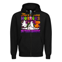 Black theres some horrors in this house Zipper Hoodie - Artiststas