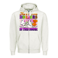 Oatmeal Heather theres some horrors in this house Zipper Hoodie - Artiststas