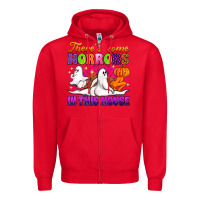 Red theres some horrors in this house Zipper Hoodie - Artiststas