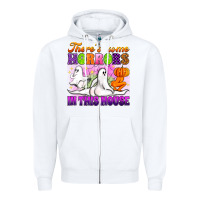 White theres some horrors in this house Zipper Hoodie - Artiststas