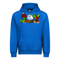 Cobalt joy for christmas with snowman Urban Hoodie - AdoDesignShop