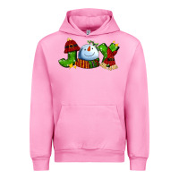 Fuchsia Pink joy for christmas with snowman Urban Hoodie - AdoDesignShop