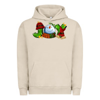Pigment French Oak joy for christmas with snowman Urban Hoodie - AdoDesignShop