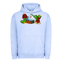 Pigment Grape Ice joy for christmas with snowman Urban Hoodie - AdoDesignShop