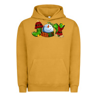 Pigment Peanut Butter joy for christmas with snowman Urban Hoodie - AdoDesignShop