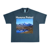 Midnight Navy Bolivia Huayna Potosi Mountain Andes Art Urban Heavy Tee - trangStudio