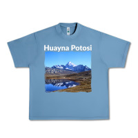 Pebble Blue Bolivia Huayna Potosi Mountain Andes Art Urban Heavy Tee - trangStudio