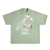 Oil Green stay woke freddy krueger Urban Heavy Tee - trangStudio
