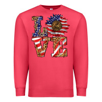 Cardinal patriotic sunflower love Premium Sweatshirt - BarkalooDesign
