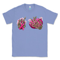Colony Blue Breast Cancer skeleton hands Classic Tee - NancyCooperArtShop