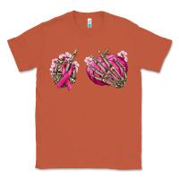 Copper Breast Cancer skeleton hands Classic Tee - NancyCooperArtShop